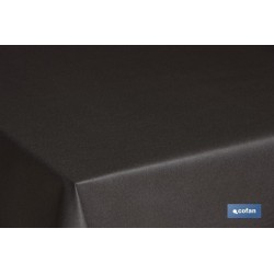 MANTEL ANTIMANCHAS RESINADO CONFECCIONADO 1,40 x 2.0 mt 50% ALG 50% POL.NEGRO