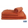 TOALLA TOCADOR ORANGE  GR.580/M2  MODELO AMANECER 30X50cm