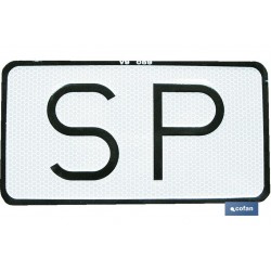 PLACA SP V-9 SERVICIO...