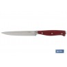 CUCHILLO VERDURAS  HOJA13cm MODELO AGUACEJO ROJO