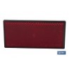 CATADIÓPTRICO RECTANGULAR ROJO 106 X 50 MM ADHESIVO