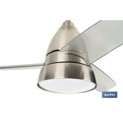 VENTILADOR DE TECHO DE ACERO CON LUZ LED 92 CM 55 W