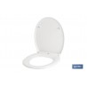 TAPA WC  FORMA OVAL LIBERACIÓN RAPIDA 44.9 X 37.5 CM