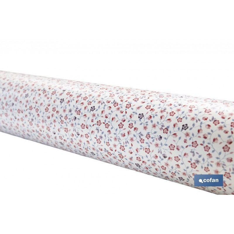 ROLLO DE HULE DISEÑO FLOR 1,40 X 20 M