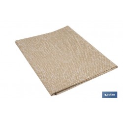 MANTEL ANTIMANCHAS RESINADO TEXTURA BEIGE  1,40 X 1,40M