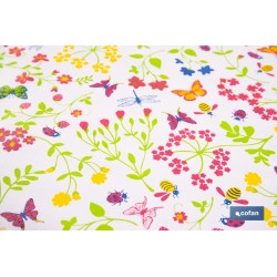 ROLLO DE HULE DISEÑO MARIPOSA 1,40 X 25 M