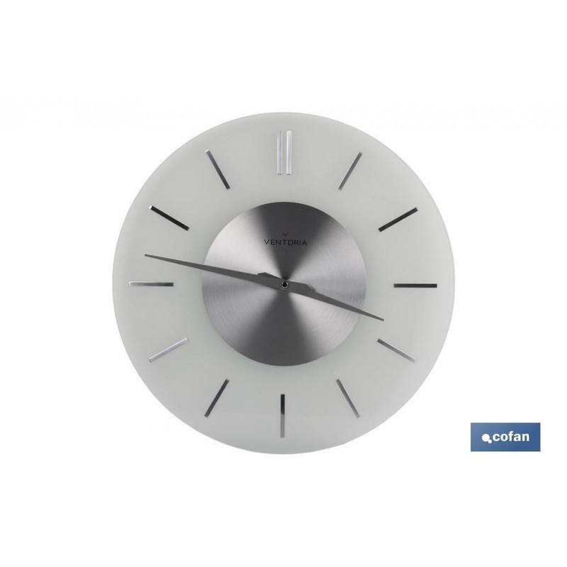 RELOJ DE PARED Ø40CM CRISTAL MODELO TEMPIO