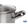 CACEROLA INOX INDUC.2.6L MODELO POLENTA T/ VIDRIO Ø200 MM