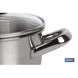 CACEROLA INOX INDUC.5.4L MODELO POLENTA T/ VIDRIO Ø260 MM