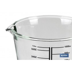 JARRA MEDIDORA DE VIDRIO BOROSILICATO 1 L MODELO BARITINA