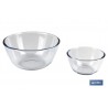 SET DE 2 ENSALADERAS DE VIDRIO BOROSILICATO MODELO BARITINA 800 ML - 2700 ML