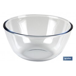 SET DE 2 ENSALADERAS DE VIDRIO BOROSILICATO MODELO BARITINA 800 ML - 2700 ML