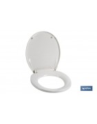 Tapa WC | Medidas 40.4 x 35.6 cm | Fabricada en Polipropileno Blanco