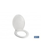 Tapa WC | Medidas 41.9 x 34.7 cm | Fabricada en Polipropileno Blanco