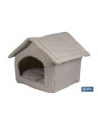 Casita de tela para Mascotas | Casa Portátil Lavable | Medida exterior: 47 x 39 x 42 cm