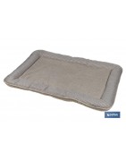 Cama Acolchada para Mascotas | Color Beige | Medidas: 86 x 57 x 7 cm