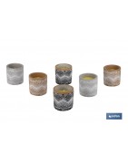 Velas Aromáticas de Citronela con aroma cítrico en recipiente decorativo | Duración de 35 horas