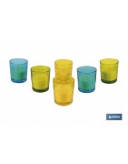 Velas Aromáticas de Citronela en Vasos de Colores | Protección Duradera durante 30 horas