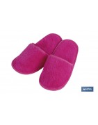 Zapatillas de Baño | Color Fucsia | Modelo Primavera | 100% Algodón | Gramaje 500g/m² | Talla M o L