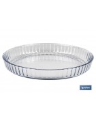 Fuente redonda de borosilicato Modelo Baritina I Capacidad 1600 ml | Medidas 27,7 x 3,5 cm | Peso 900 g